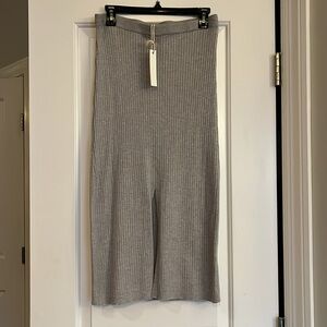 BRAND NEW Crescent Knit Grey Skirt